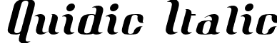 Quidic Italic font - Quidic_Italic.ttf