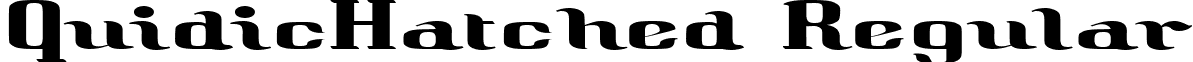 QuidicHatched Regular font - QuidicHatched.ttf