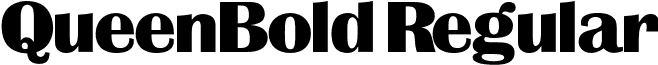 QueenBold Regular font - QueenBold.otf