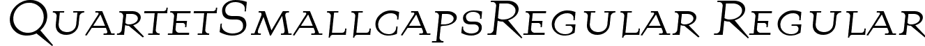 QuartetSmallcapsRegular Regular font - QuartetSmallcapsRegular_Regular.ttf