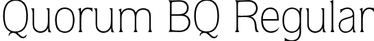 Quorum BQ Regular font - QuorumBQ-Light.otf