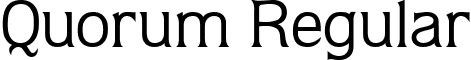 Quorum Regular font - Quorum_Regular.ttf