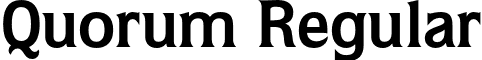 Quorum Regular font - Quorum-Bold.otf