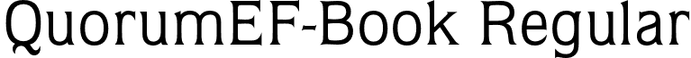 QuorumEF-Book Regular font - QuorumEF-Book.otf