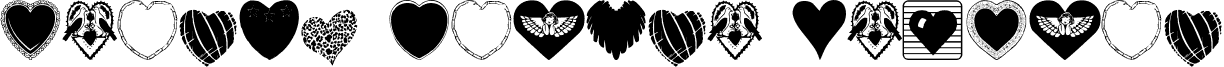 Hearts Galore Regular font - HEARGRG_.TTF