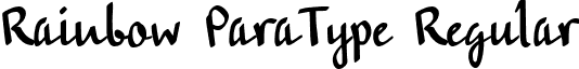 Rainbow ParaType Regular font - Rainbow_(ParaType).ttf