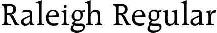 Raleigh Regular font - RaleighBT-Roman.otf