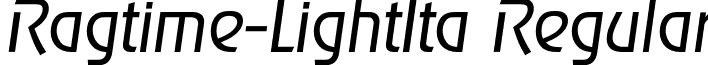 Ragtime-LightIta Regular font - Ragtime-LightIta.otf