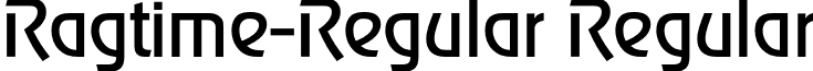 Ragtime-Regular Regular font - Ragtime-Regular.otf