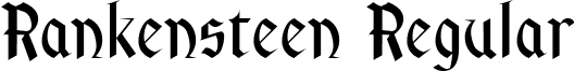 Rankensteen Regular font - Rankensteen.ttf