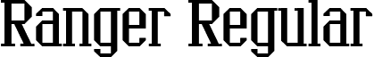 Ranger Regular font - Ranger.ttf