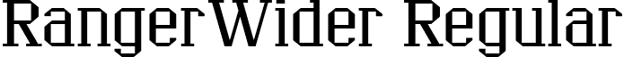 RangerWider Regular font - RangerWider.ttf