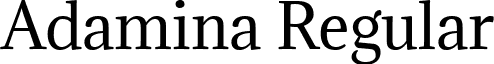 Adamina Regular font - Adamina-Regular.ttf