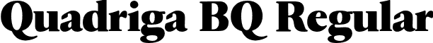 Quadriga BQ Regular font - QuadrigaBQ-ExtraBold.otf