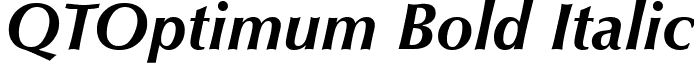 QTOptimum Bold Italic font - QTOptimum_Bold_Italic.ttf