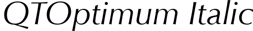 QTOptimum Italic font - QTOptimum_Italic.ttf