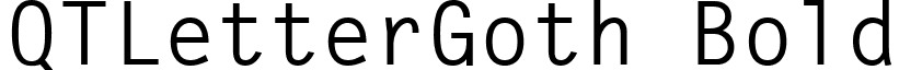 QTLetterGoth Bold font - QTLetterGoth_Bold.ttf