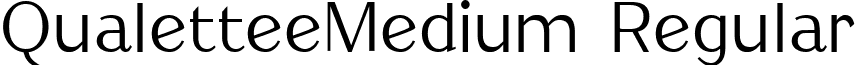 QualetteeMedium Regular font - QualetteeMedium.ttf