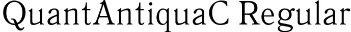 QuantAntiquaC Regular font - QuantAntiquaC.otf