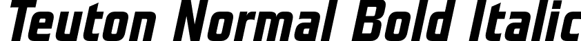 Teuton Normal Bold Italic font - TeutonNormal-BoldItalic.otf