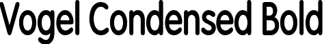 Vogel Condensed Bold font - Vogel_Condensed_Bold.ttf