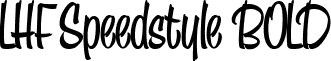 LHF Speedstyle BOLD font - LHF_Speedstyle_BOLD.ttf