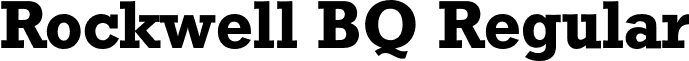 Rockwell BQ Regular font - RockwellBQ-Bold.otf