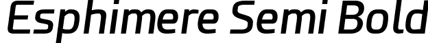 Esphimere Semi Bold font - Esphimere Semi Bold Italic.otf