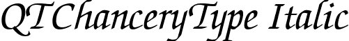 QTChanceryType Italic font - QTChanceryType_Italic.ttf