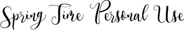 Spring Time Personal Use font - SpringTime_Personal_Use.ttf