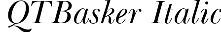 QTBasker Italic font - QTBasker_Italic.ttf