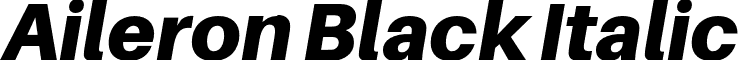 Aileron Black Italic font - Aileron-BlackItalic.otf