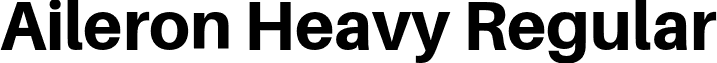 Aileron Heavy Regular font - Aileron-Heavy.otf