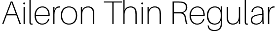 Aileron Thin Regular font - Aileron-Thin.otf