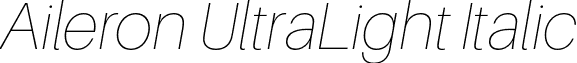 Aileron UltraLight Italic font - Aileron-UltraLightItalic.otf