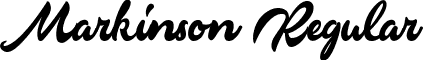 Markinson Regular font - Markinson.otf