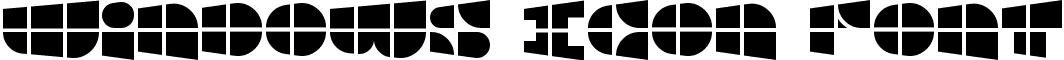 Windows Icon Font font - Windows_Icon_Font.otf