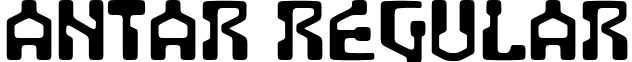 Antar Regular font - antar.ttf