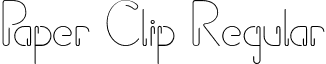 Paper Clip Regular font - Paperclip.ttf