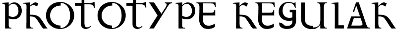 Prototype Regular font - Prototype-Regular.otf