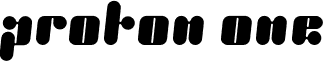 Proton One font - Proton-One.otf
