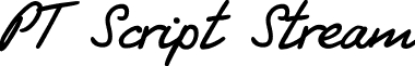 PT Script Stream font - PT_Script_Stream.ttf