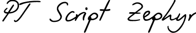 PT Script Zephyr font - PT_Script_Zephyr.ttf