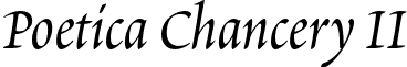 Poetica Chancery II font - Poetica-ChanceryII.otf