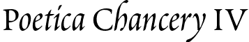 Poetica Chancery IV font - Poetica-ChanceryIV.otf