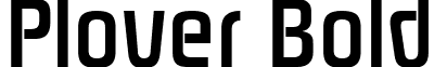 Plover Bold font - Plover_Bold.ttf