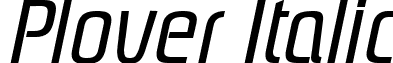 Plover Italic font - Plover_Italic.ttf