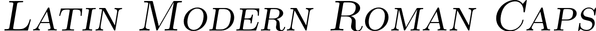 Latin Modern Roman Caps font - lmromancaps10-oblique.otf