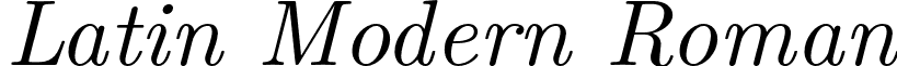 Latin Modern Roman font - lmroman10-italic.otf