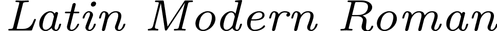 Latin Modern Roman font - lmroman7-italic.otf